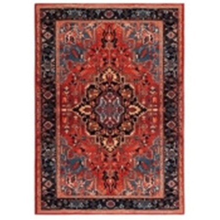 Safavieh 4 ft. 5 in. x 6 ft. Riviera 138Q Power Loomed Rectangle Area Rug Red & Blue RIV138Q-4